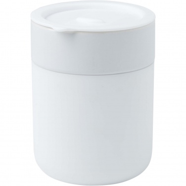 Logotrade corporate gift image of: Java 330 ml ceramic tumbler with silicone wrap and plastic lid