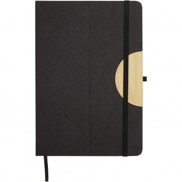 Logo trade promotional items picture of: Laura A5 hard cover notebook and ballpoint pen gift set