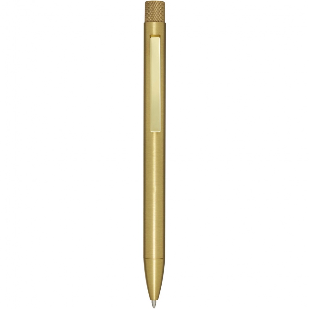 Logotrade business gift image of: Beatriz recycled brass ballpoint pen