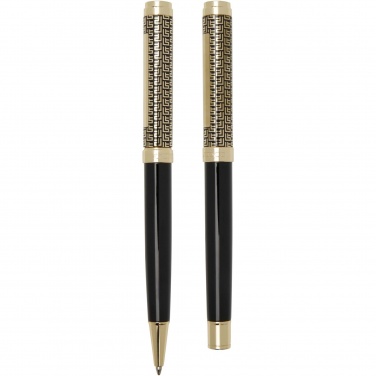 Logo trade promotional giveaways image of: Legato ballpoint and rollerball pen set