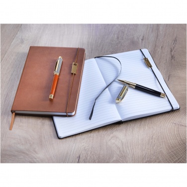 Logo trade promotional gifts image of: Legato A5 notebook and rollerball pen set 