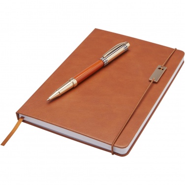 Logotrade advertising product picture of: Legato A5 notebook and rollerball pen set 