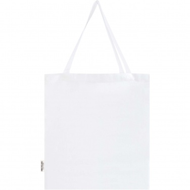 Logotrade corporate gift image of: Madras 140 g/m² GRS recycled cotton gusset tote bag