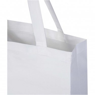 Logotrade promotional products photo of: Madras 140 g/m² GRS recycled cotton gusset tote bag