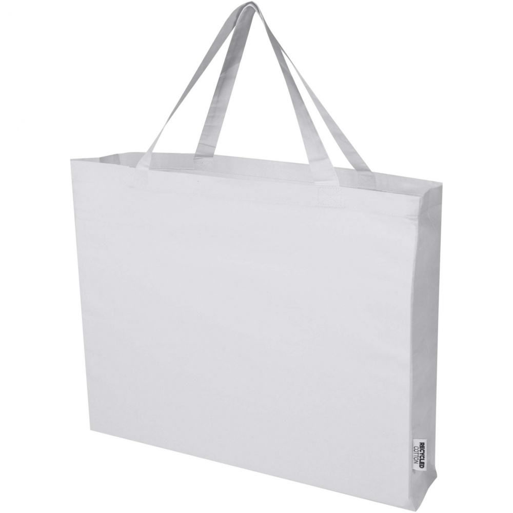 Logo trade promotional giveaways picture of: Odessa 220 g/m² GRS recycled cotton large tote bag