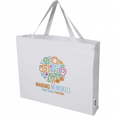 Logo trade promotional item photo of: Odessa 220 g/m² GRS recycled cotton large tote bag