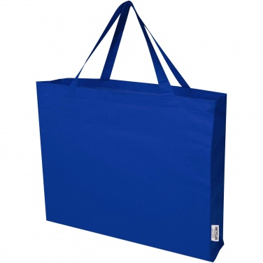 Logo trade advertising product photo of: Odessa 220 g/m² GRS recycled cotton large tote bag