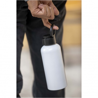 Logotrade advertising product image of: Trinity 600 ml RCS certified recycled aluminium water bottle with RPET lid