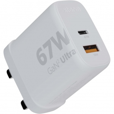 Logotrade corporate gift image of: Xtorm XEC067G GaN² Ultra 67W wall charger - UK plug