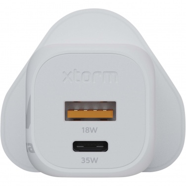 Logotrade promotional giveaway image of: Xtorm XEC035 GaN² Ultra 35W wall charger - UK plug