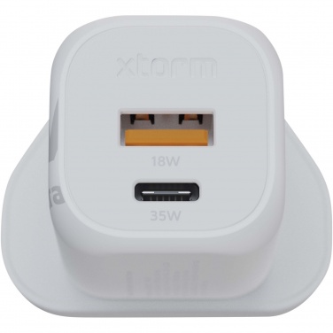 Logotrade promotional gift image of: Xtorm XEC035 GaN² Ultra 35W wall charger - UK plug