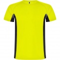 Shanghai short sleeve men's sports t-shirt, Fluor Yellow / Solid black