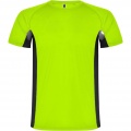 Shanghai short sleeve men's sports t-shirt, Fluor Green / Solid black