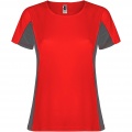 Shanghai short sleeve women's sports t-shirt, Red / Dark Lead