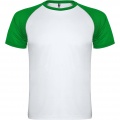 Indianapolis short sleeve kids sports t-shirt, White / Fern green