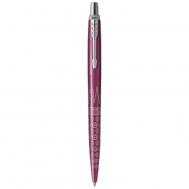 Logo trade promotional products picture of: Parker Jotter SE Global Icons colour trim ballpoint pen