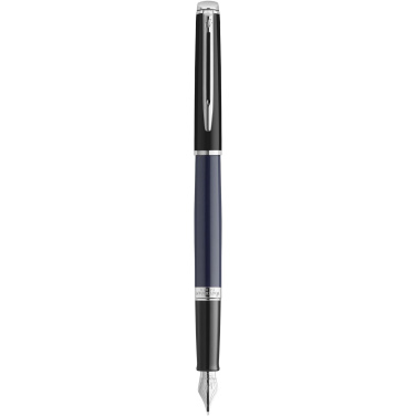 Logo trade promotional giveaways picture of: Hemisphere colour blocking fountain pen with palladium trim