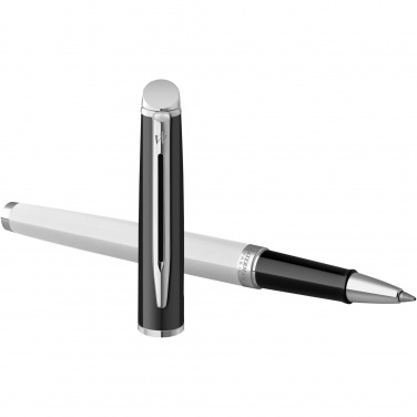 Logo trade promotional items image of: Hemisphere colour blocking rollerball pen with palladium trim