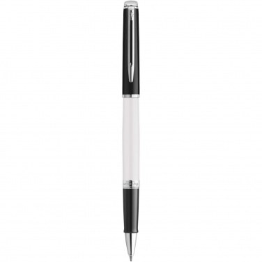 Logo trade business gifts image of: Hemisphere colour blocking rollerball pen with palladium trim