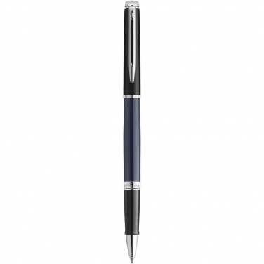 Logo trade advertising products image of: Hemisphere colour blocking rollerball pen with palladium trim