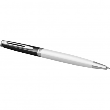 Logo trade promotional products image of: Hemisphere colour blocking ballpoint pen with palladium trim