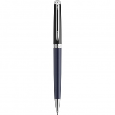 Logo trade promotional item photo of: Hemisphere colour blocking ballpoint pen with palladium trim