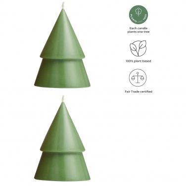 Logotrade promotional item image of: Originalhome Xmas tree candle set of 2 - M