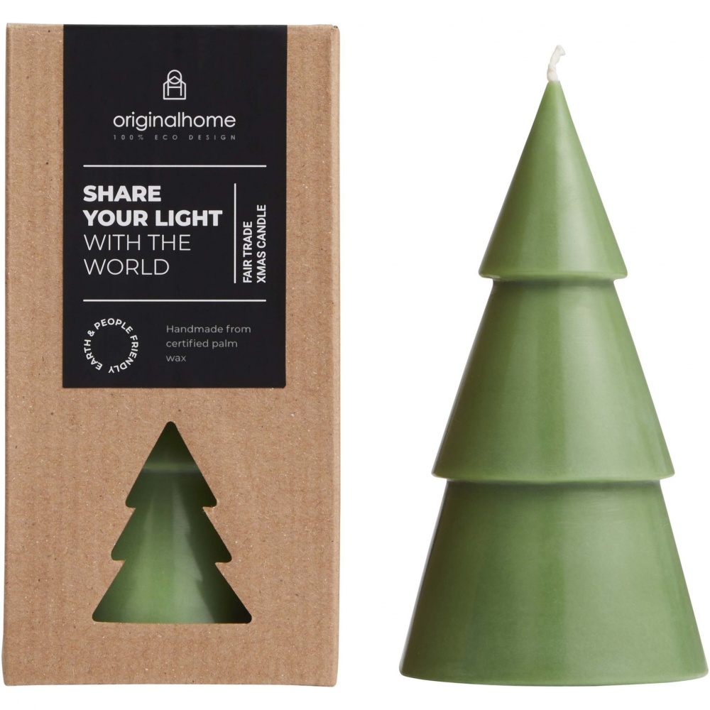 Logo trade corporate gifts picture of: Originalhome Xmas tree candle - L