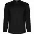 Montecarlo long sleeve kids sports t-shirt, Solid black