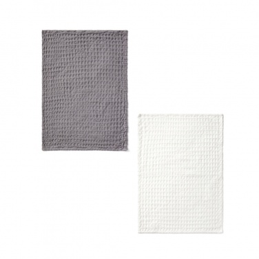 Logo trade corporate gift photo of: VINGA Cromer waffle kitchen towel, 2 pcs