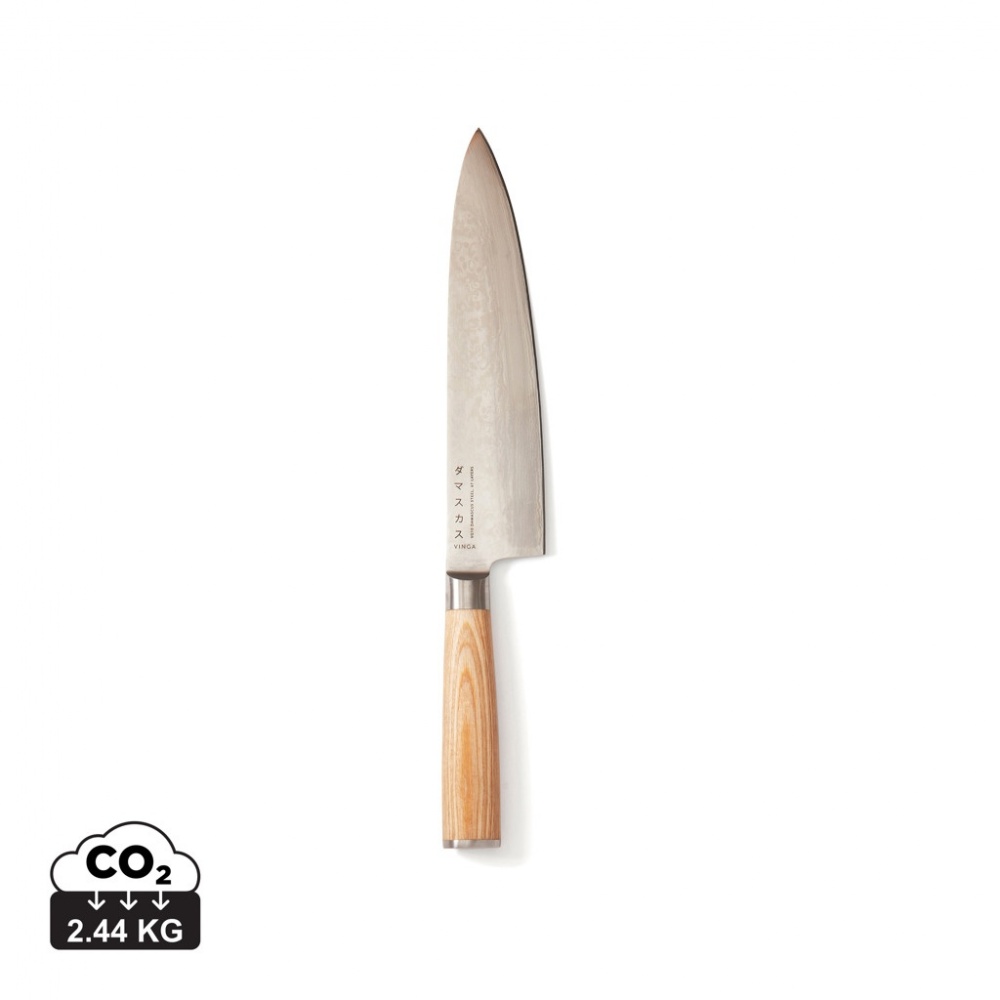 Logo trade promotional merchandise photo of: VINGA Hattasan Damascus chef’s edition knife