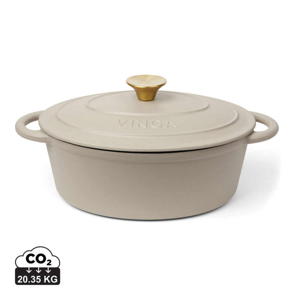 Logo trade promotional product photo of: VINGA Monte enameled cast iron pot 3.5L