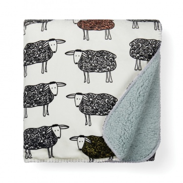 Logo trade corporate gift photo of: VINGA Sheep GRS recycled PET pile blanket