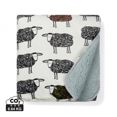 Logo trade promotional gifts picture of: VINGA Sheep GRS recycled PET pile blanket