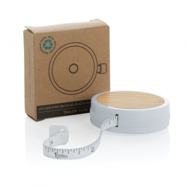 Logo trade promotional items image of: RCS recycled plastic & bamboo tailor tape