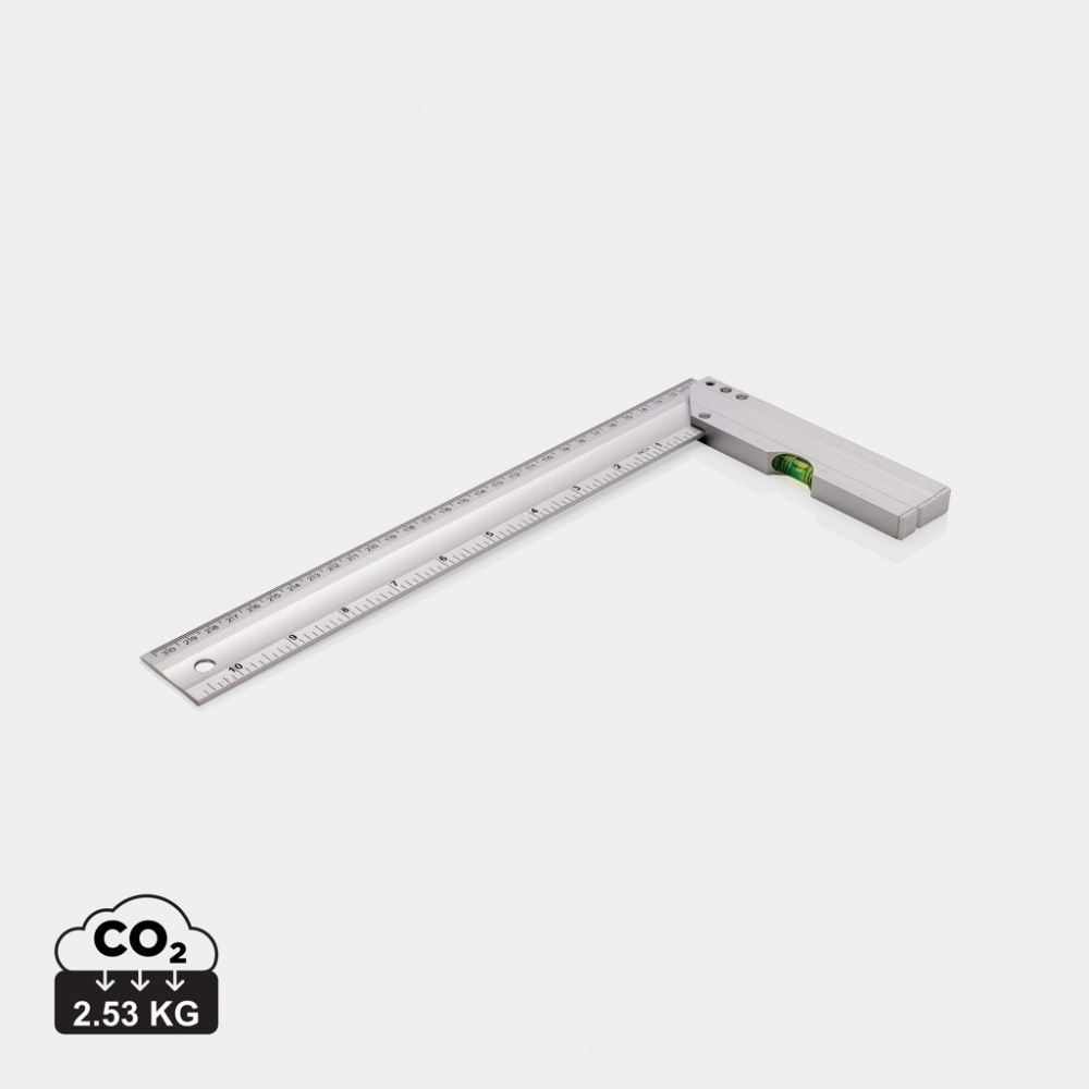 Logo trade promotional products image of: Ruler with level