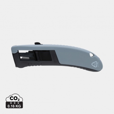 Logo trade promotional merchandise image of: RCS certified recycled plastic Auto retract safety knife