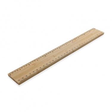 Logo trade advertising product photo of: Timberson extra thick 30cm double sided bamboo ruler