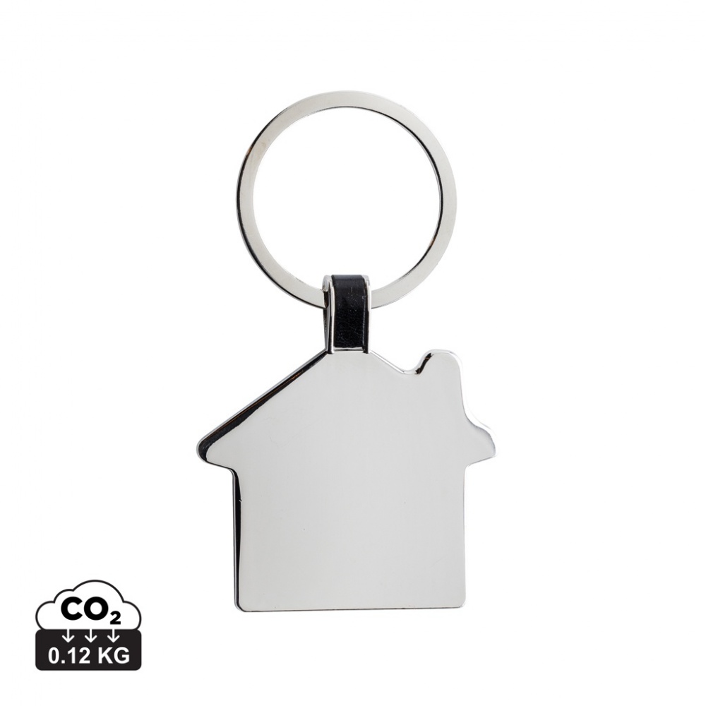 Logo trade corporate gift photo of: RCS recycled zinc alloy house keyring