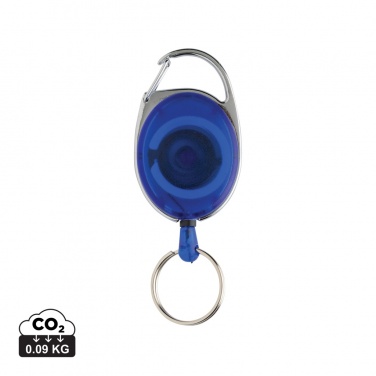 Logotrade promotional merchandise image of: RCS recycled ABS roller clip keychain