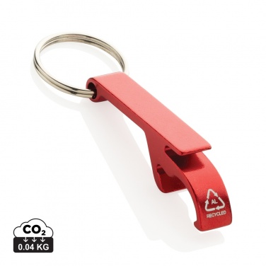 Logo trade corporate gifts picture of: RCS recycled aluminum bottle and can opener