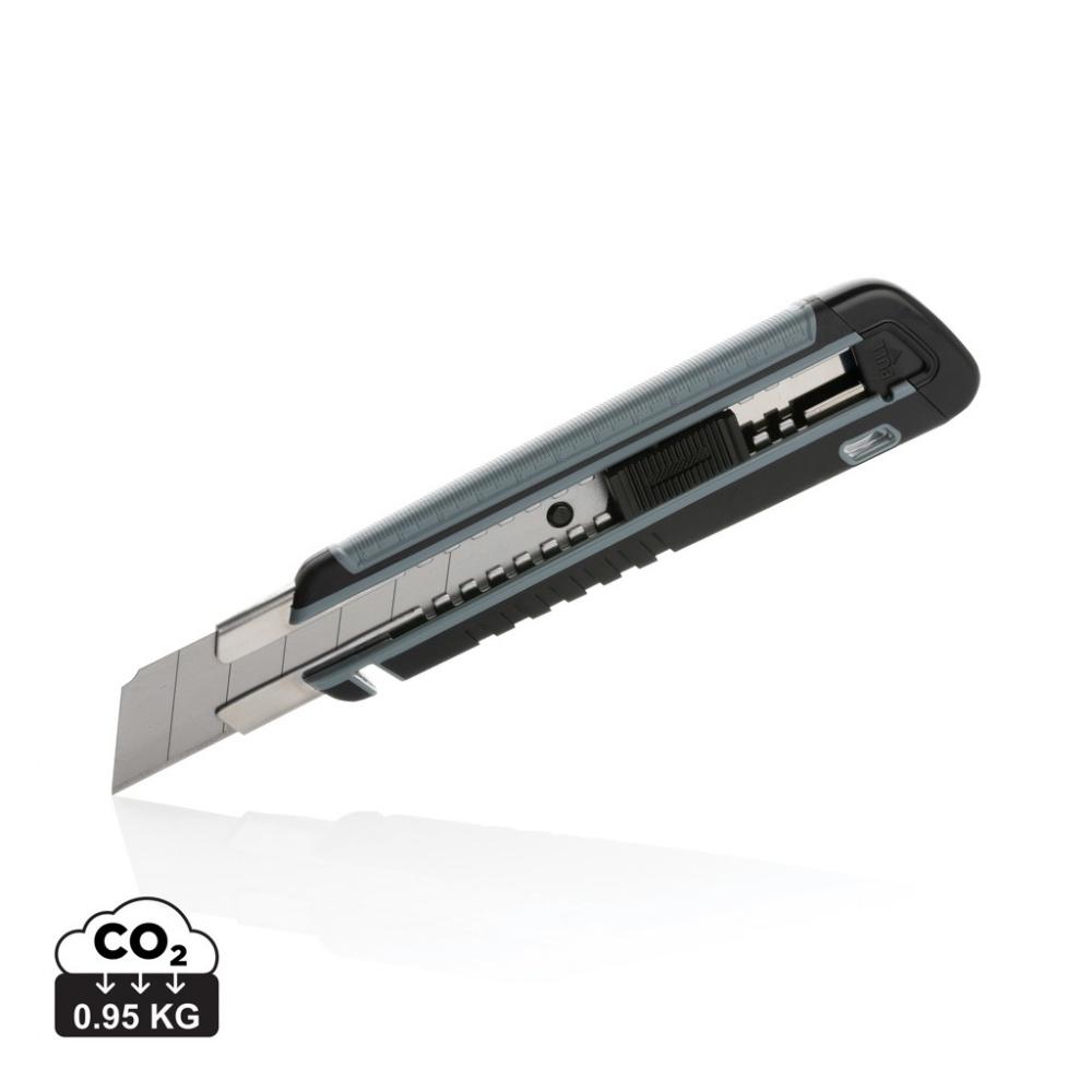 Logotrade business gift image of: Refillable RCS rplastic heavy duty snap-off knife soft grip