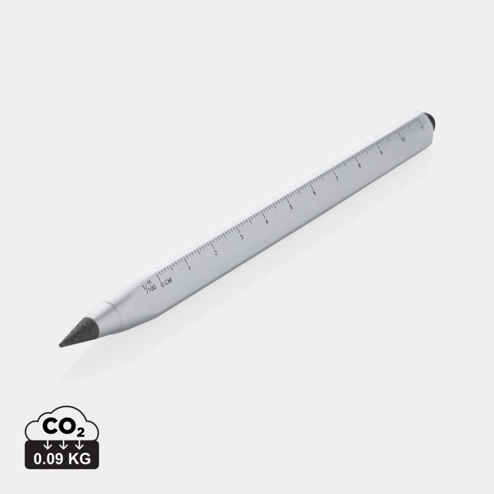 Logo trade promotional gifts picture of: Eon RCS recycled aluminum infinity multitasking pen