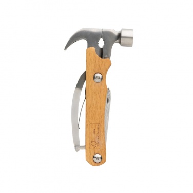 Logo trade promotional merchandise photo of: Wooden multi-tool hammer