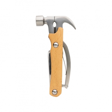 Logo trade advertising products image of: Wooden multi-tool hammer