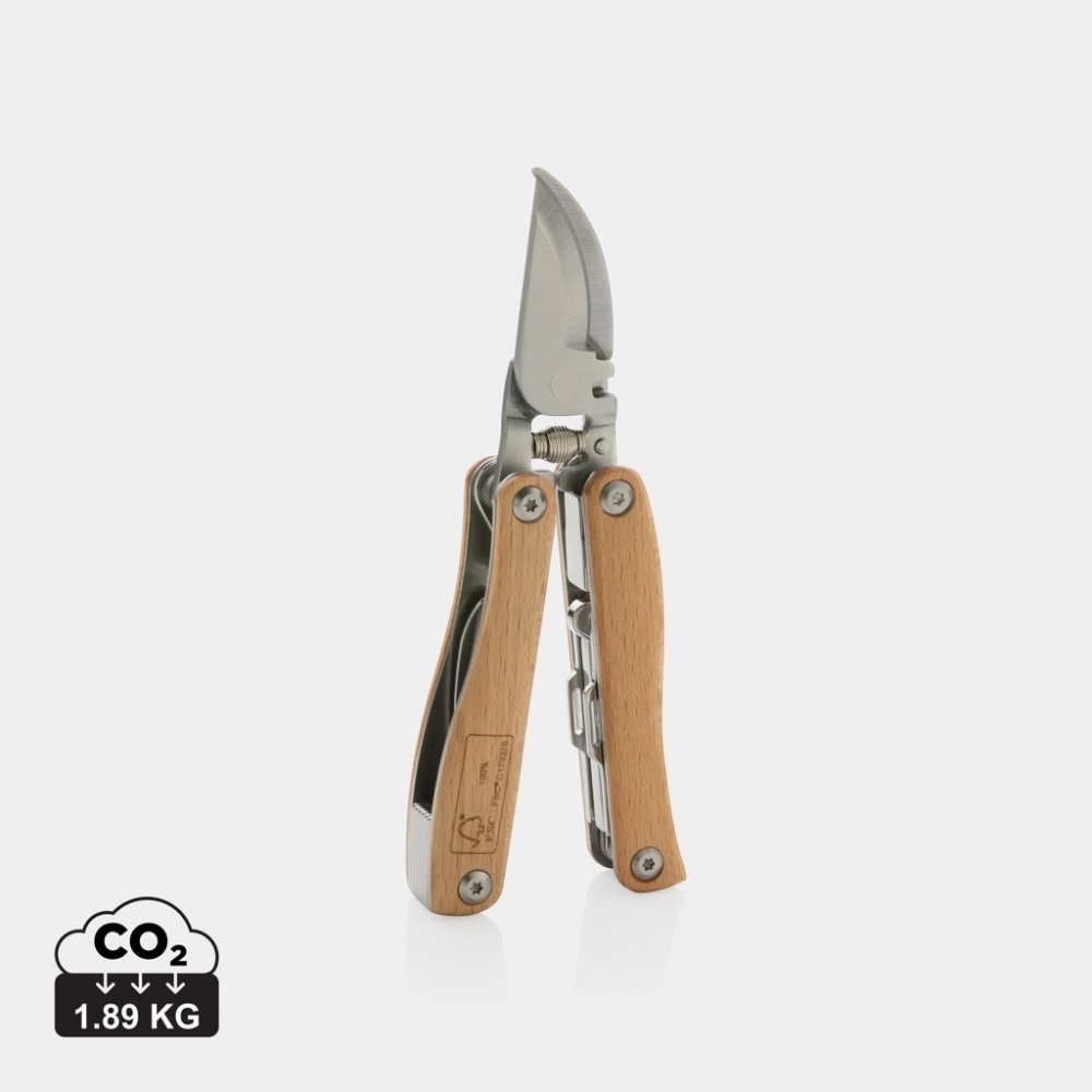 Logo trade promotional items picture of: Wooden garden multi-tool