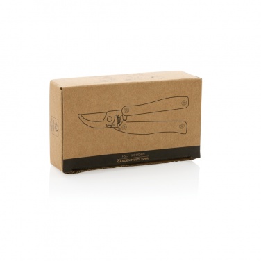 Logo trade business gift photo of: Wooden garden multi-tool