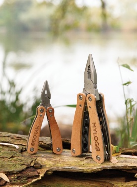 Logo trade promotional giveaway photo of: Wood multitool mini