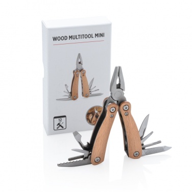 Logo trade advertising products image of: Wood multitool mini