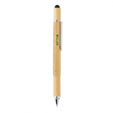 Logotrade promotional item picture of: Bamboo 5-in-1 toolpen